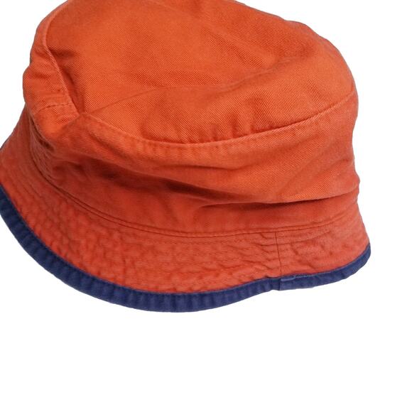 Vintage Y2K Nike Sportswear Bucket Hat Orange Blue Womens L XL Streetwear - Picture 4 of 9